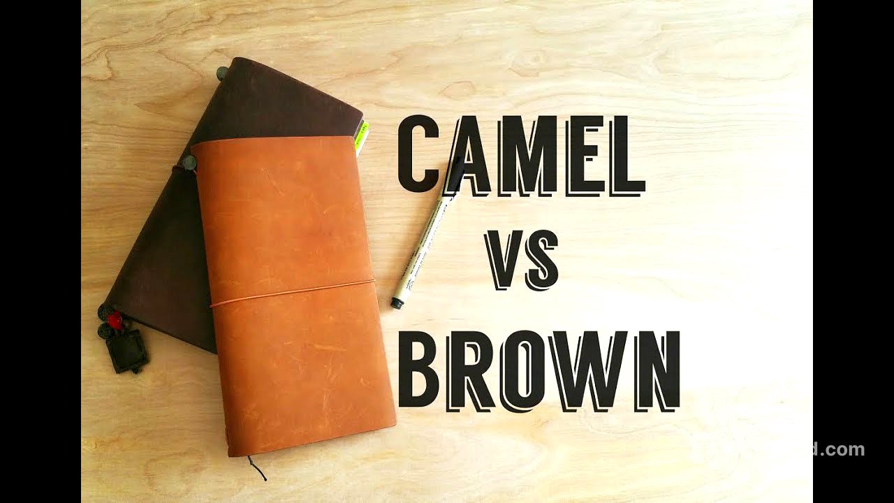 [Midori] Traveler's Notebook- Camel vs Brown