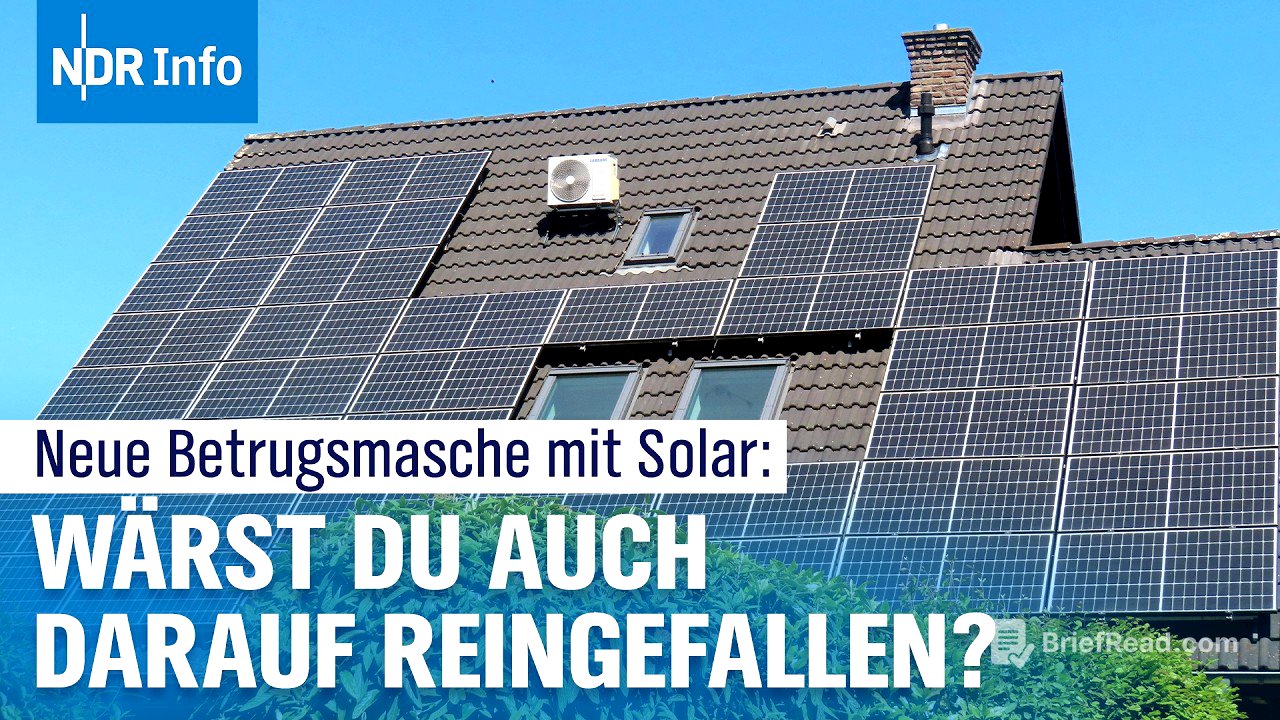 Eigenheimbesitzer im Visier: So läuft der Photovoltaik-Betrug ab | NDR Info