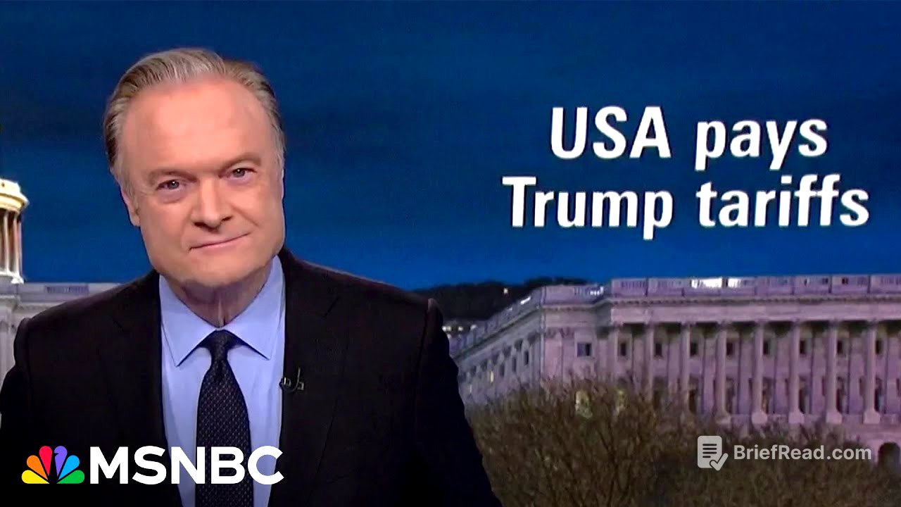 Lawrence: No one else on the planet but Americans will ever pay a Trump tariff