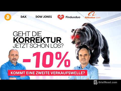 Nicht in Panik geraten! Korrektur kaufen? Bitcoin, DAX, Dow Jones, PDD, Alibaba im Check