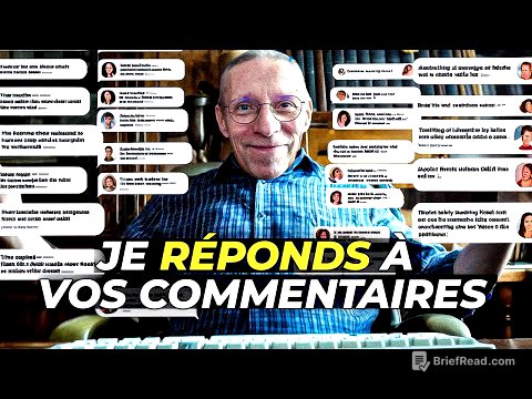 Je réponds à vos commentaires critiques en vidéo, questions préparées par Napo, Nov 2025
