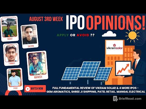 Vikram Solar, GEM Aromatics & other August 3rd Week IPOs : Apply/Avoid? Primary Market Chatter