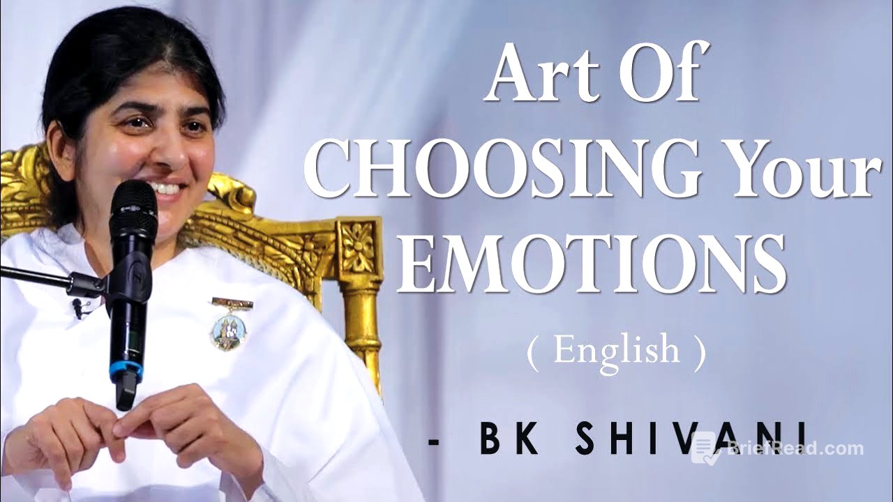 Art of CHOOSING Your EMOTIONS: Part 2:BK Shivani at Silicon Valley: English