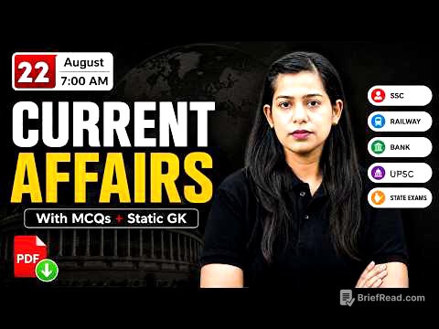 Current Affairs Today | 22 Aug 2026 Current Affairs | Daily Current Affairs by Krati Mam | Testbook