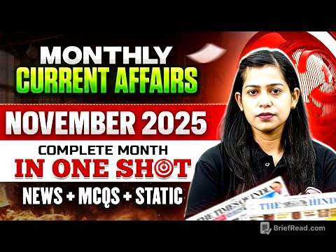 MONTHLY CURRENT AFFAIRS 2025 | COMPLETE NOVEMBER MONTH IN ONE SHOT | BY KRATI MAM