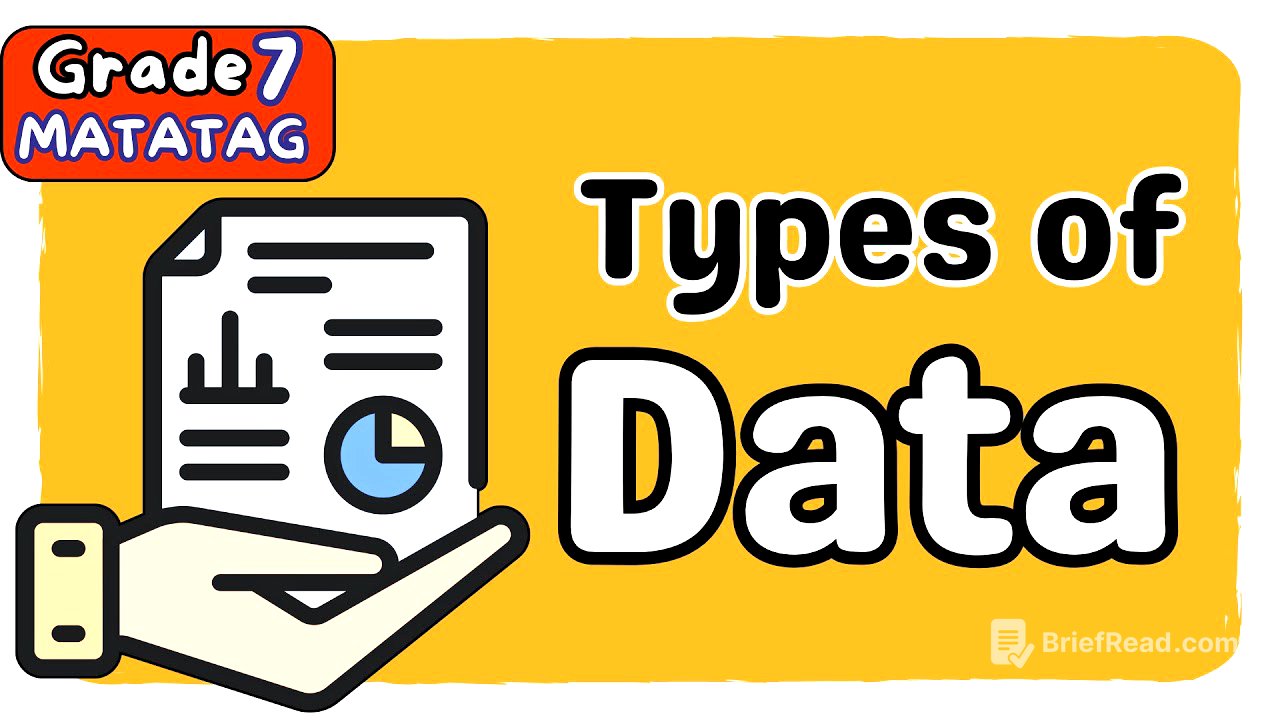 TYPES OF DATA & IMPORTANCE | STATISTICS | (3rd) THIRD QUARTER GRADE 7 MATATAG TAGALOG MATH TUTORIAL