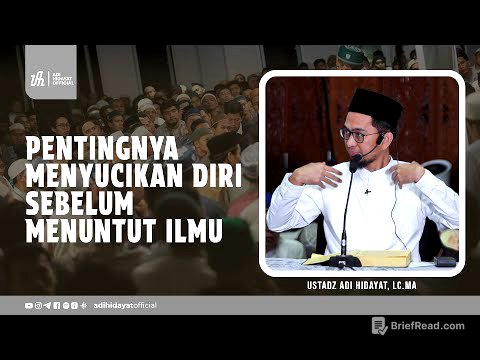 Pentingnya Menyucikan Diri sebelum Menuntut Ilmu - Ustadz Adi Hidayat