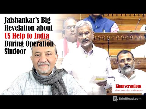 Jaishankar’s Big Revelation about US Help to India During Operation Sindoor