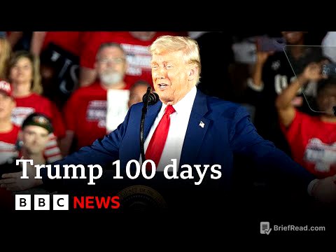 Donald Trump 100 days speech fact-checked by BBC Verify | BBC News