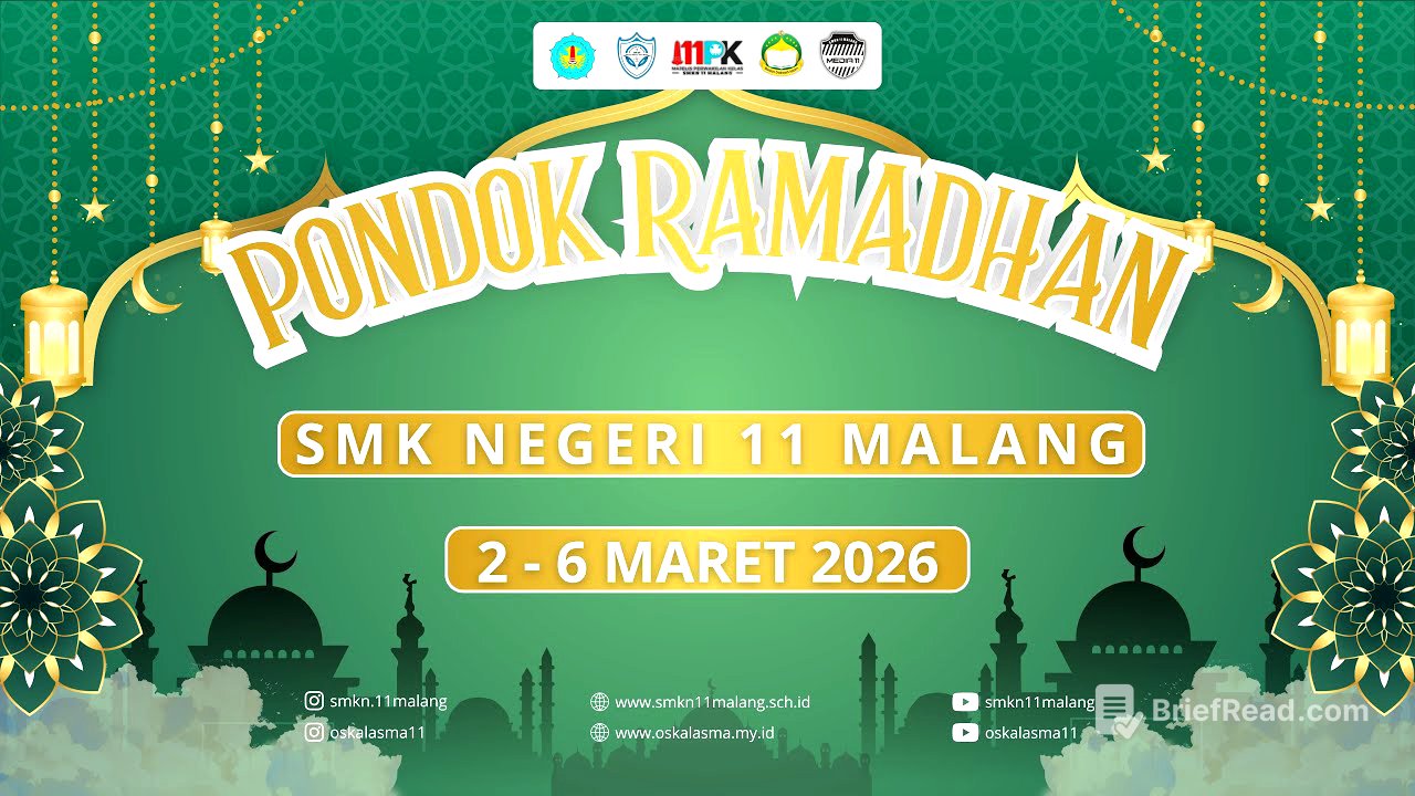 LIVE STREAM PONDOK RAMADHAN – DAY 1 | SMKN 11 MALANG