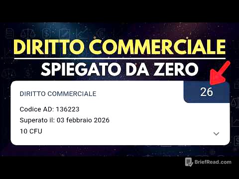 DIRITTO COMMERCIALE COMPLETO - Spiegato da Zero (Ripasso Esame)