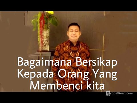 BAGAIMANA BERSIKAP KEPADA ORANG YANG MEMBENCI DAN MENYAKITI KITA -  PETER GUNTUR