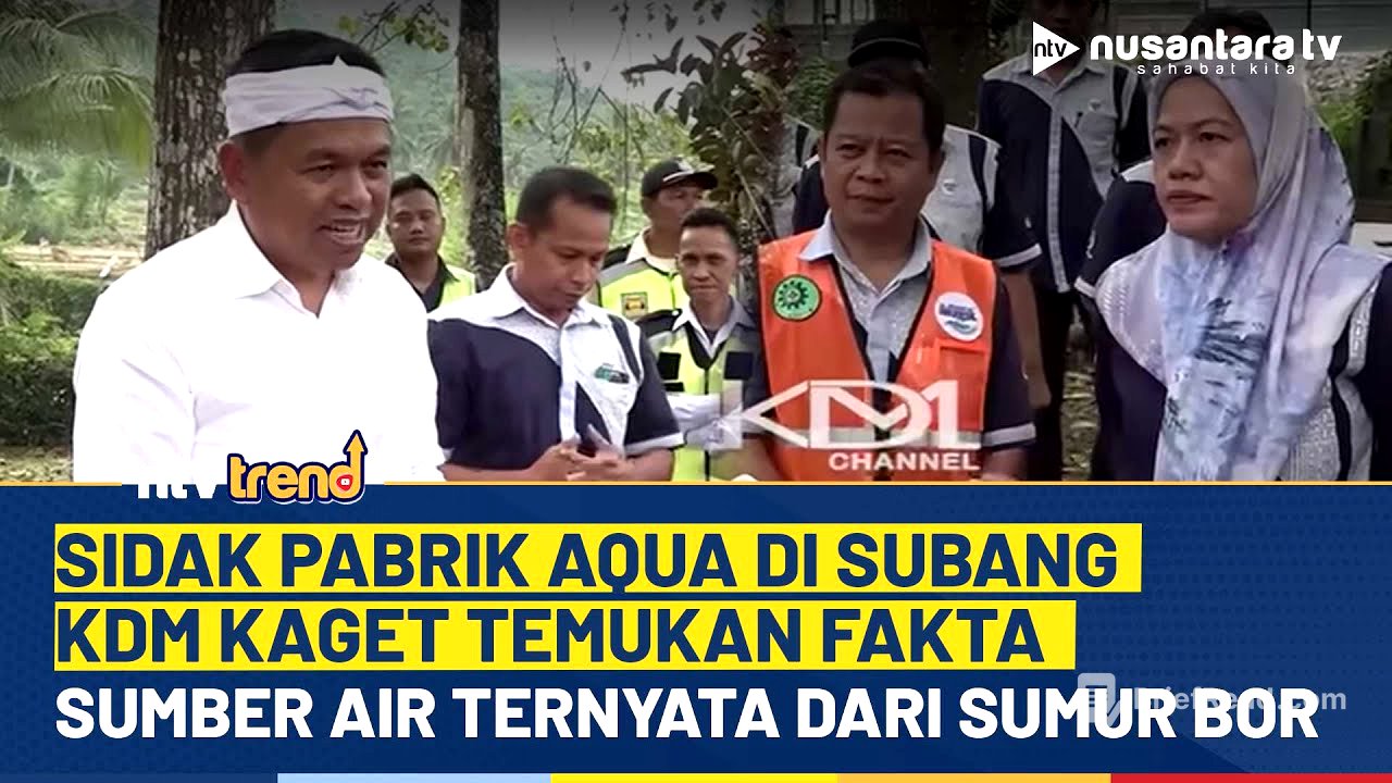 KDM Kaget Sidak Pabrik AQUA di Subang, Temukan Sumber Air Gunakan Sumur Bor | NTV