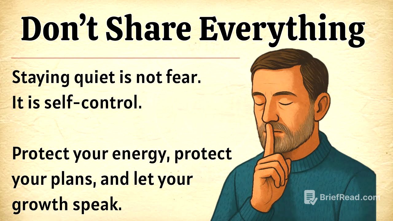 Don’t Share Everything | How Staying Quiet Makes You Stronger | Graded Reader ✅️| Motivational Video