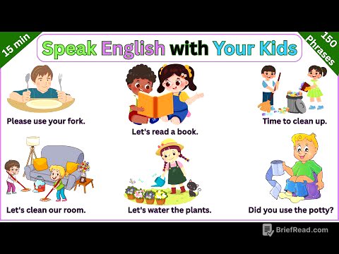 150 Easy English Phrases for Beginners | Speak With Your kids | Basic English Sentences for Kids