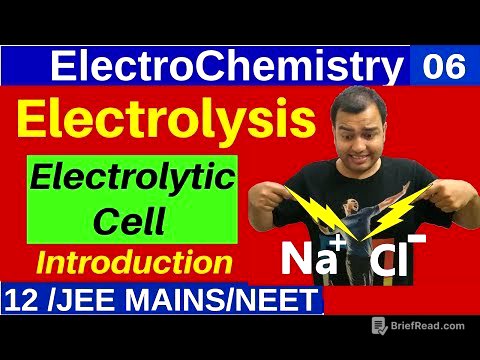 ElectroChemistry 06 : Electrolysis OR ElectroChemical Cell : Introduction - Product at Electrode