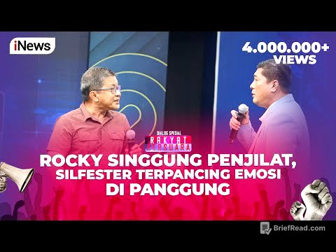Keras! Rocky Singgung Penjilat, Silfester Emosi hingga Keluar Kata Kasar - Rakyat Bersuara 03/09