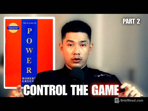လူ​ကောင်း​တွေမဖြစ်မ​နေဖတ်ရမယ့်စာအုပ်|48 Laws of Power Full Book Breakdown-Part 2
