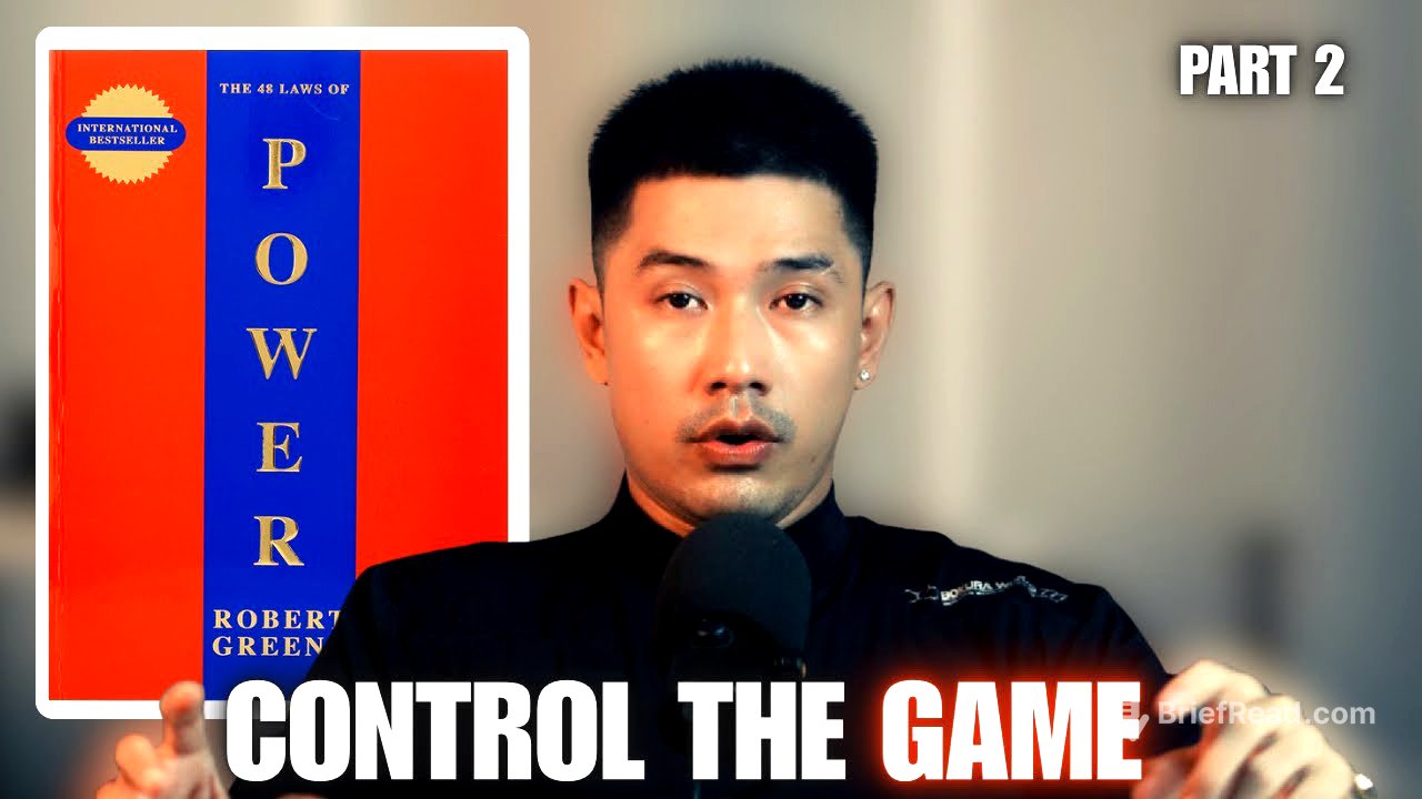 လူ​ကောင်း​တွေမဖြစ်မ​နေဖတ်ရမယ့်စာအုပ်|48 Laws of Power Full Book Breakdown-Part 2
