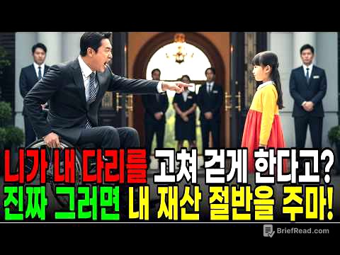 "아저씨를 걷게 해드릴게요" 백만장자 회장에게 가난한 소녀가 말하는 순간, 충격적인 일이 벌어지는데...  ㅣ 노후사연 ㅣ시니어사연 ㅣ 오디오북