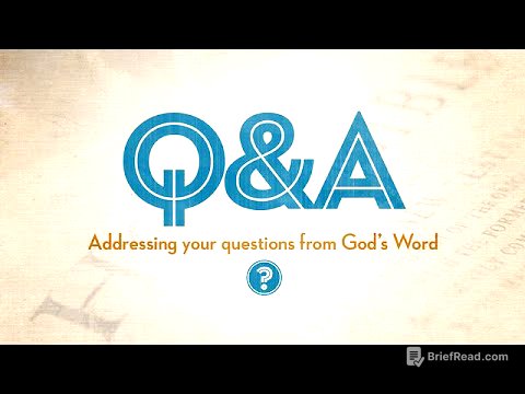 Q&A-13 - Crossdressing & Why Is Homosexuality a Sin If Eating Pork Is Not?
