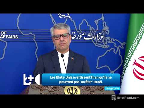 Les États-Unis avertissent l'Iran qu'ils ne pourront pas "arrêter" Israël s'il attaque à nouveau.