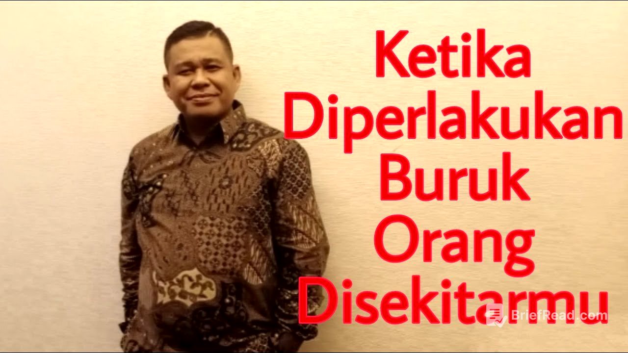KETIKA DIPERLAKUKAN BURUK ORANG DISEKITAR KITA   -  PETER GUNTUR