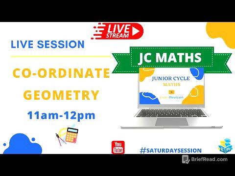 Junior Cycle Maths - Coordinate Geometry - #SaturdaySession