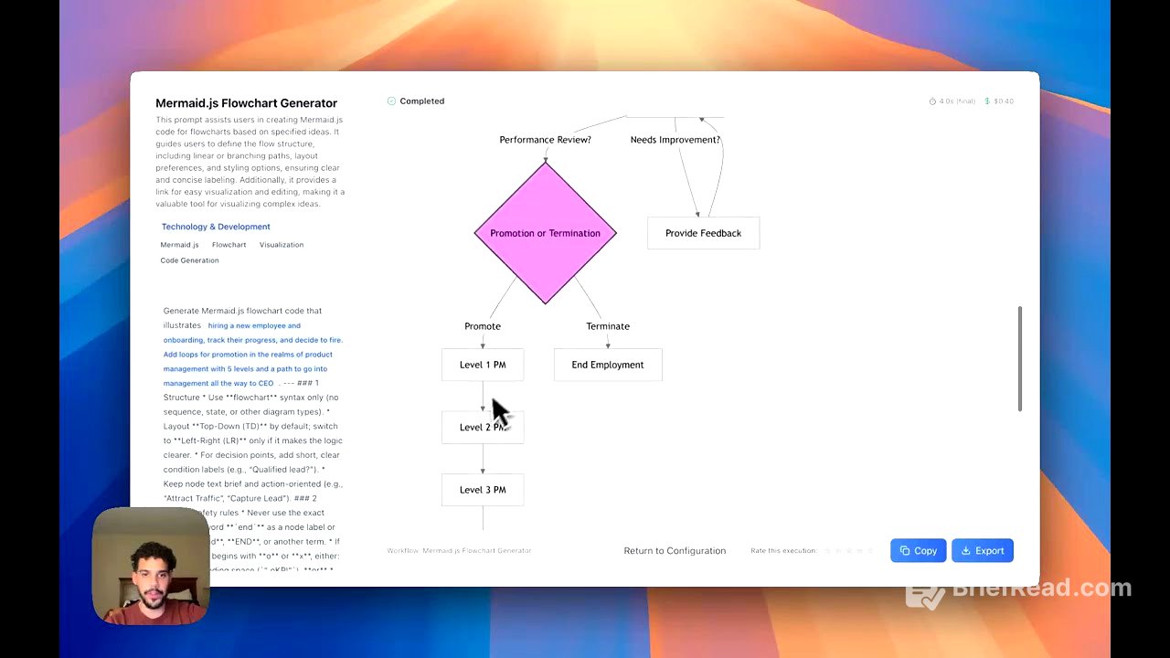 Generate Flow Charts with Agentic Works and MermaidJS in seconds