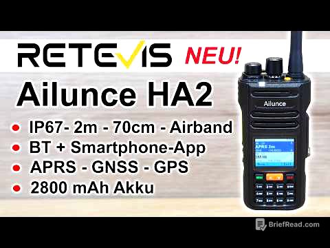 Neu: Retevis Ailunce HA2 2m/70cm für Outdoor & Blackout - IP67-APRS-GPS-GNSS-BT-App #afu #retevis