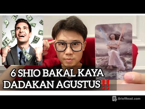 6 SHIO BAKAL KAYA MENDADAK BULAN AGUSTUS 2025 ‼️