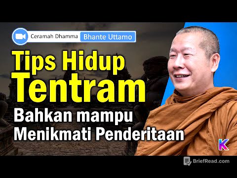 BHANTE UTTAMO || TIPS HIDUP TENTRAM BAHKAN BISA MENIKMATI PENDERITAAN || Karaniya Channel