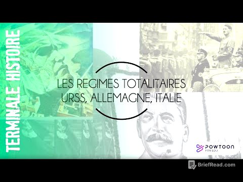 TERMINALE 1/2 Les régimes totalitaires, à la recherche d'une nouvelle géopolitique européenne