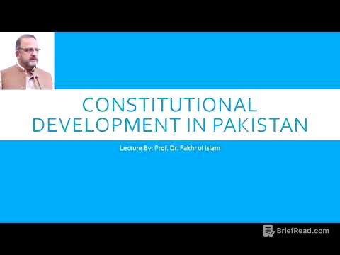 #ConstitutionalDevelopmentInPakistan #FakhrulIslam #Lectures#1956#1962#1973Constitution