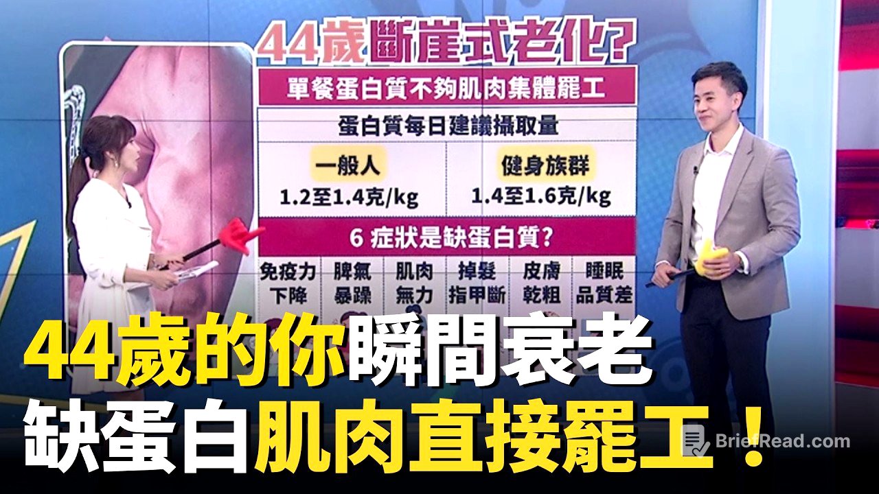 44歲開始斷崖老化？單餐蛋白質沒30g「肌肉直接罷工」！補蛋白避開「這地雷」免得越吃越胖!ft.王思恒 劉怡里 Kiwi 郭主義｜20260322｜祝你健康 EP26