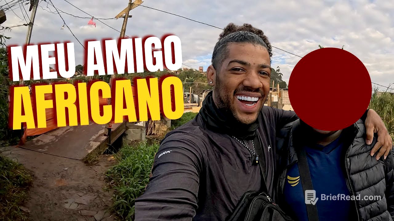 Mostrando uma favela do Brazil para um Africano  @pedacoafricano