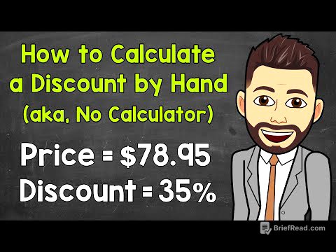 How to Calculate a Discount without a Calculator | Calculating Discounts by Hand | Math with Mr. J