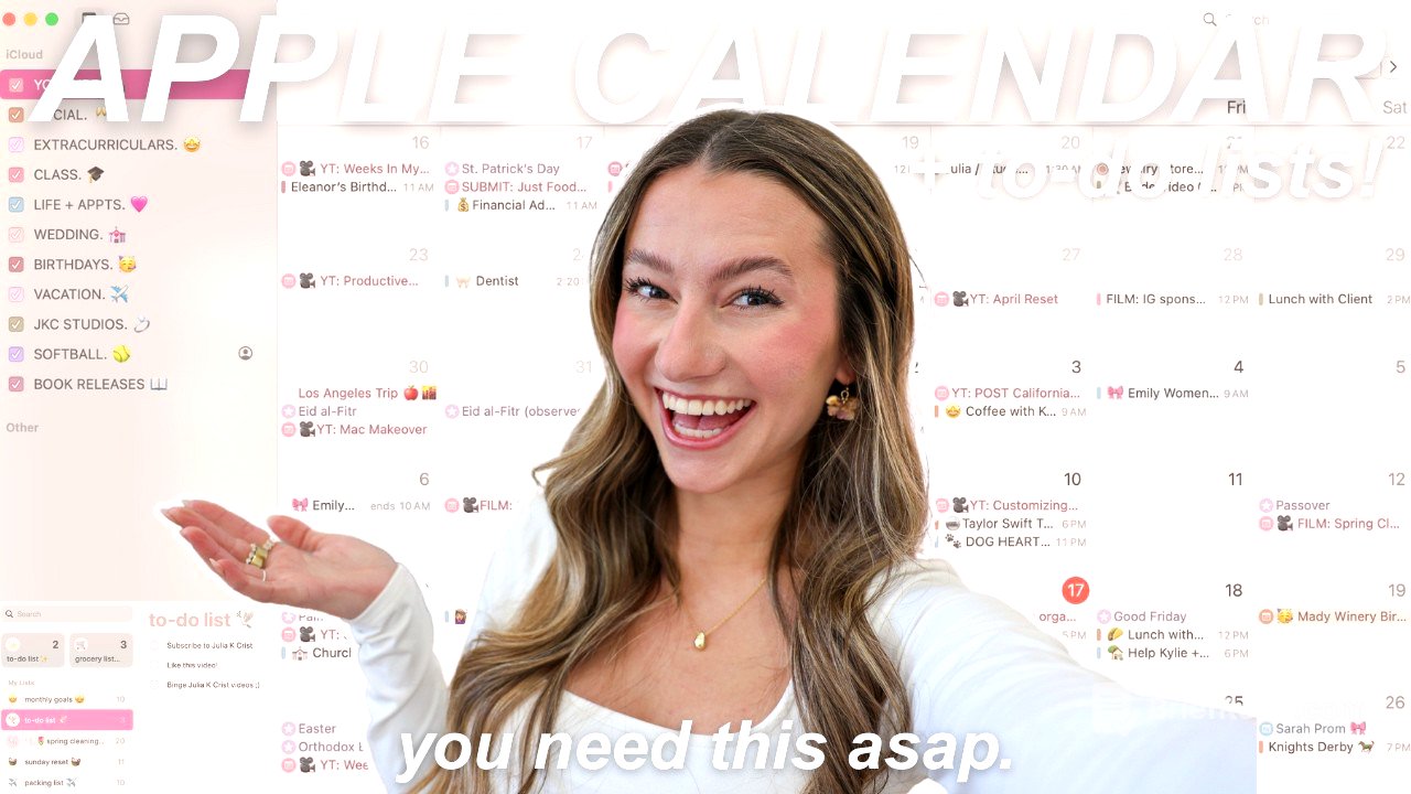 how to organize your LIFE with apple calendar + reminders to-do lists *MUST try tutorial!*