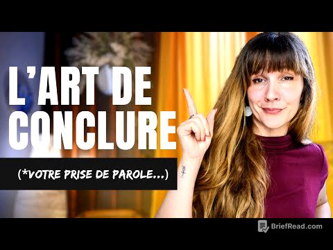 Comment finir un discours sans dire juste merci ?