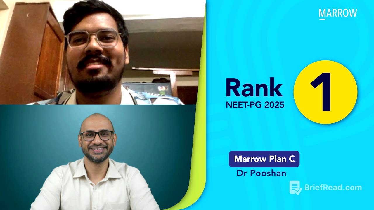 Rank 1 in NEET PG 2025, Dr Pooshan (Plan C) - "Reviewing GTs helped me break the GT score plateau”