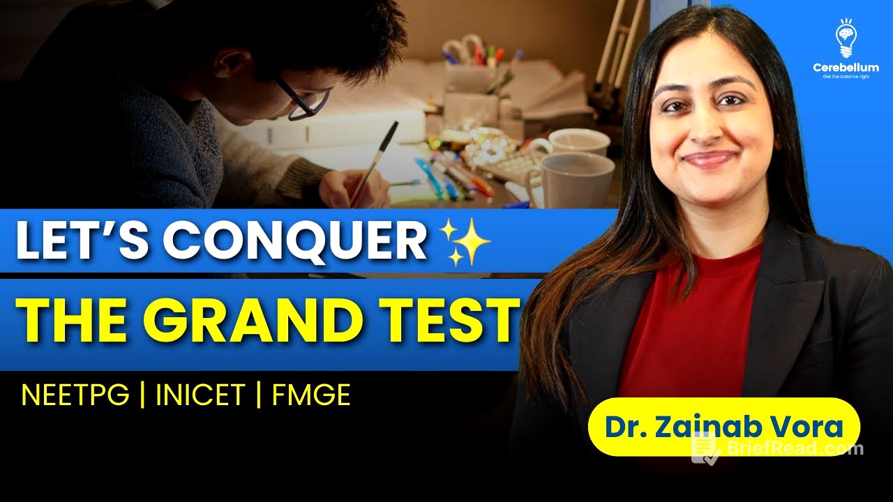 The Right Way to Take a Grand Test✨! NEET PG, INI CET | Dr. Zainab Vora