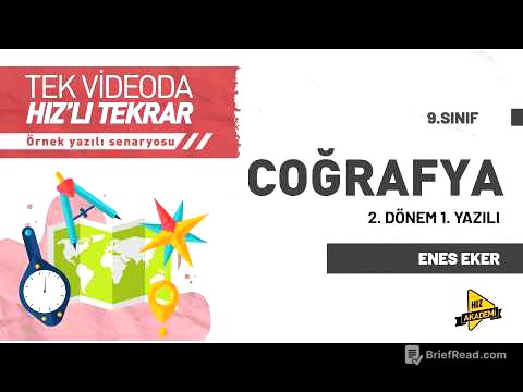 9. Sınıf Coğrafya | 2. Dönem 1. Yazılı | Tek Videoda Hız’lı Tekrar | Hız Akademi | 2025 – 2026