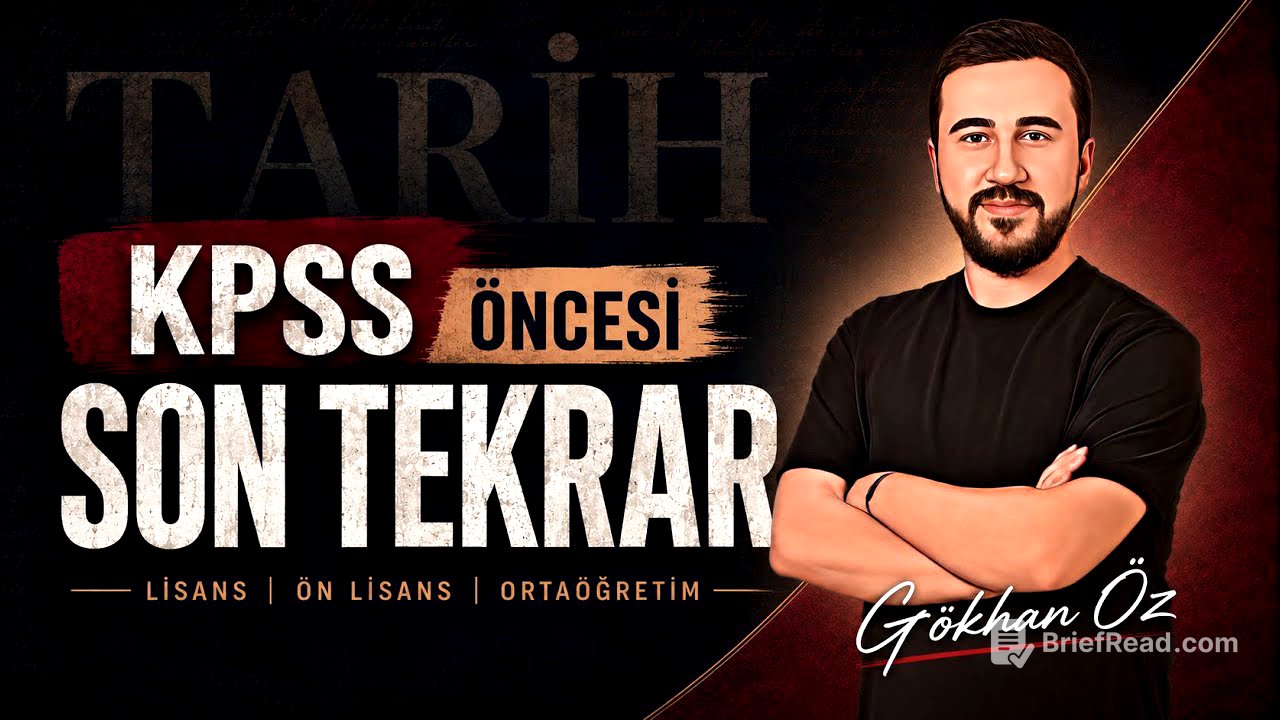 KPSS TARİH - SON TEKRAR (GÖKHAN ÖZ)