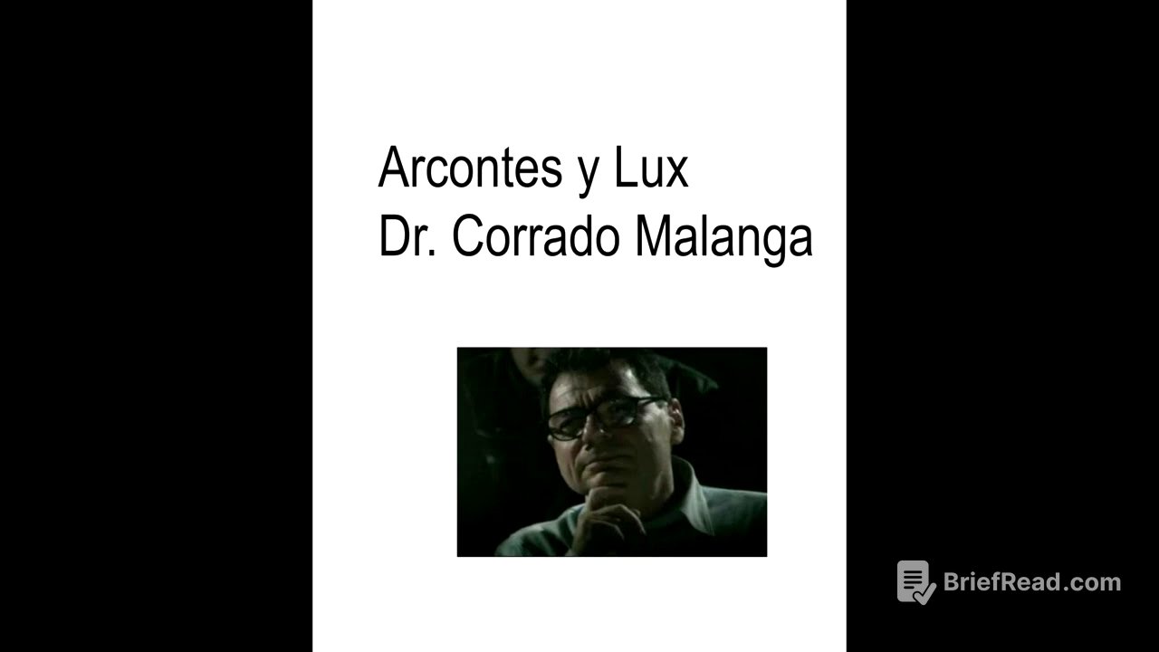 Arcontes y Lux Dr. Corrado Malanga (audiolibro)