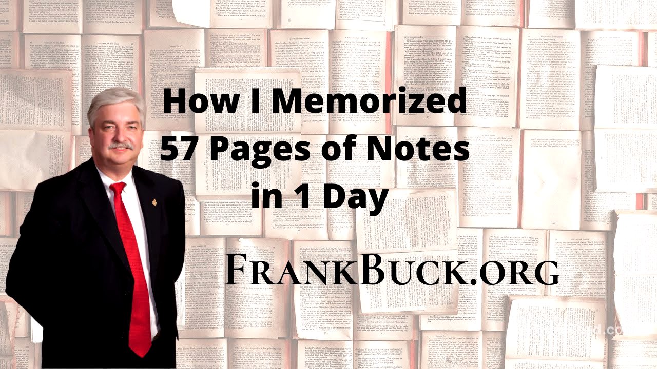 How I Memorized 57 Pages of Notes in 1 Day
