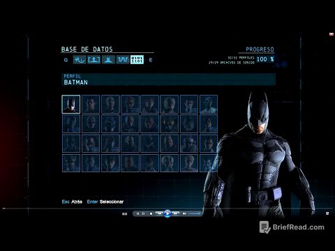BATMAN ARKHAM ORIGINS BIOGRAFIAS DE PERSONAJES #1