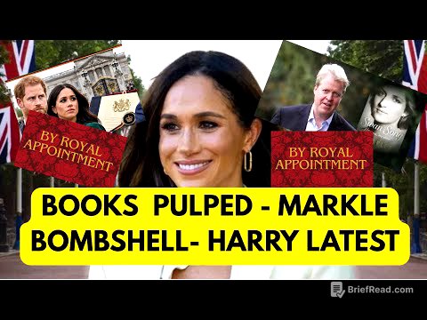 BOOKS  PULPED ..ROYAL BOMBSHELL & MARKLES EXPLOSION #royaL #meghan #news 