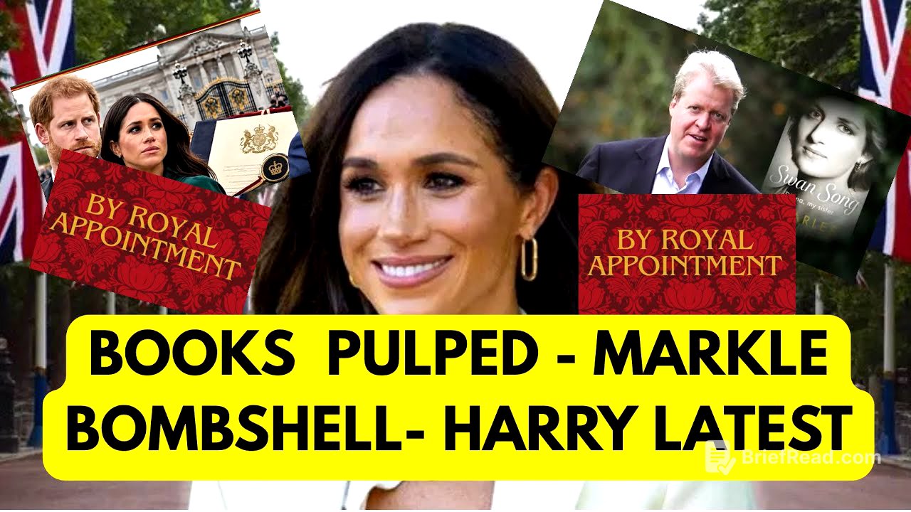 BOOKS  PULPED ..ROYAL BOMBSHELL & MARKLES EXPLOSION #royaL #meghan #news 