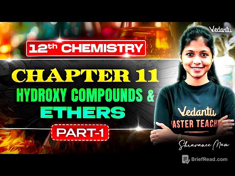 12th Chemistry | Chapter 11 Hydroxy Compounds & Ethers Part 1 | State Board | Shravanee Ma'am