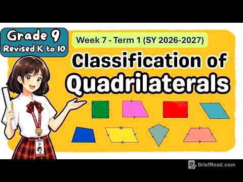 Grade 9 MATH Term 1 Week 7: Classification of Quadrilaterals | MATATAG First Term/Quarter 2 Tagalog